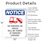 Signmission No Parking On Grass OSHA Notice Sign, Aluminum, 10in W x 14in L, 2PK OS-2PACK-NS-A-1014-V-14721 - alternate 4